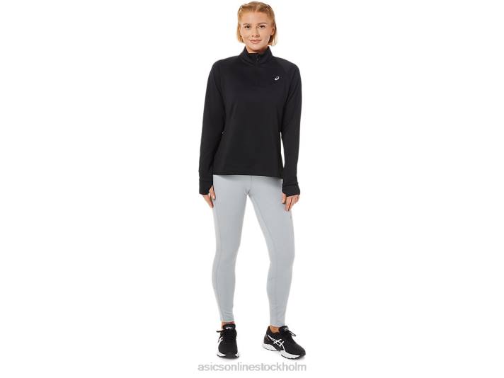 Asics termopolis 1/4 dragkedja kvinnor D6D03636 prestanda svart