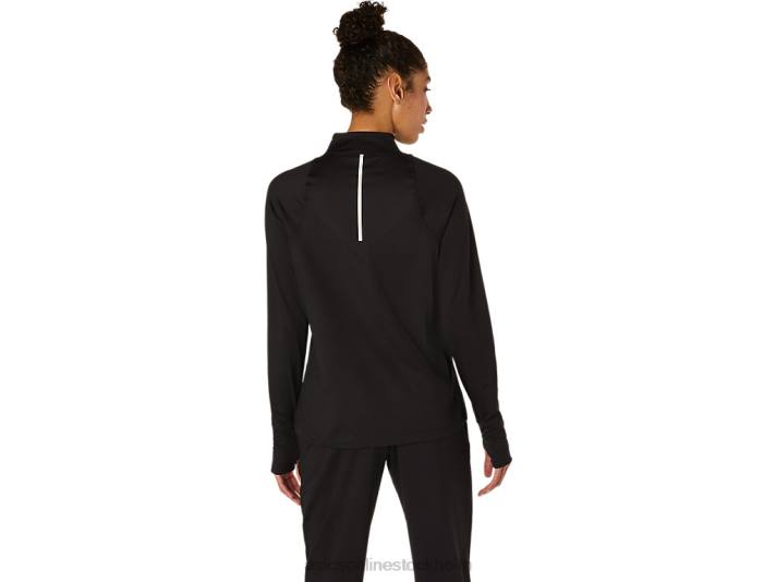 Asics termopolis halv dragkedja kvinnor D6D03618 prestanda svart