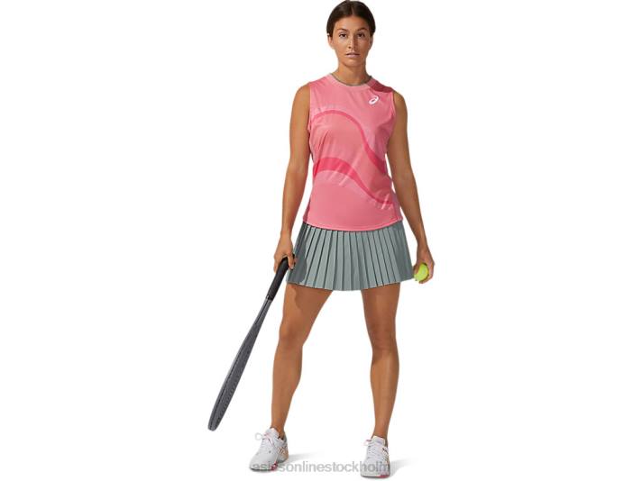 Asics matcha grafisk tank kvinnor D6D03933 persika kronblad