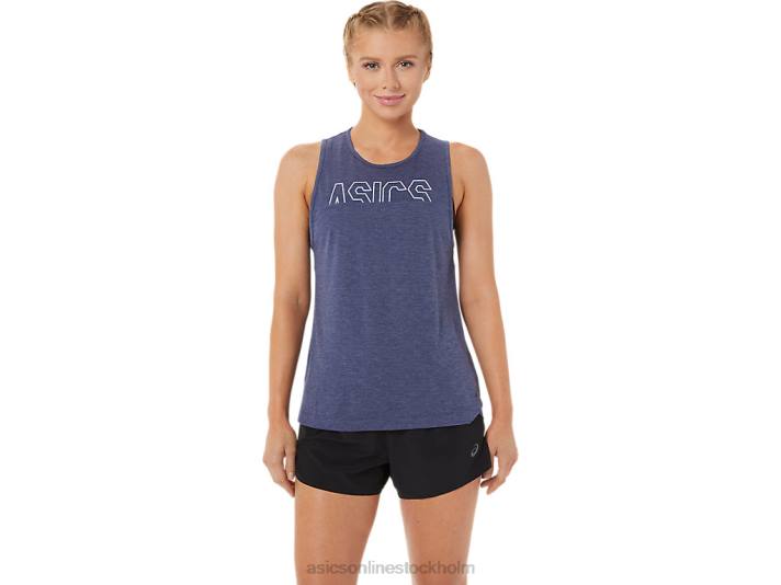 Asics muskeltank kvinnor D6D03786 ärftljung/färsk is