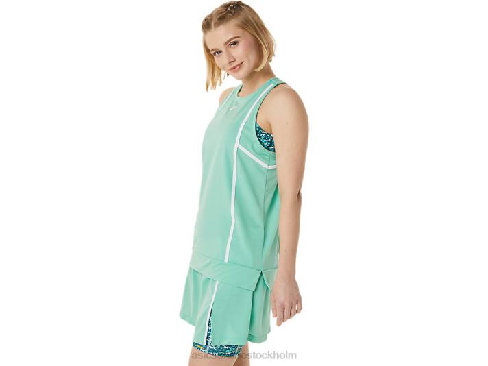 Asics ny stark 92 tank kvinnor D6D03058 havsskum/briljant vit