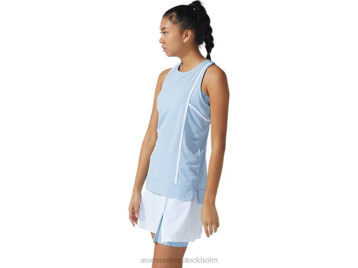 Asics ny stark 92 tank kvinnor D6D03767 dimma/briljant vit