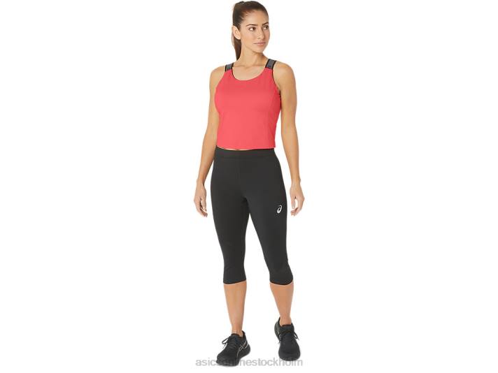 Asics passa sana cropped tank kvinnor D6D02279 flammande korall