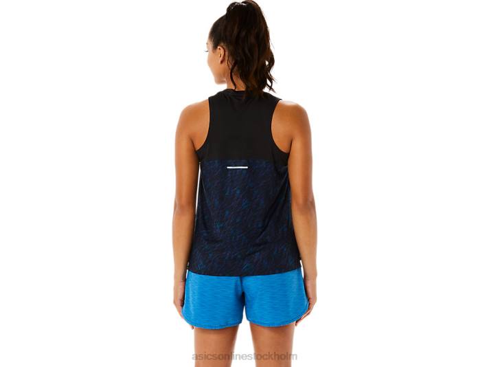 Asics pr lyte kör tank kvinnor D6D03486 nattskugga/lake drive print