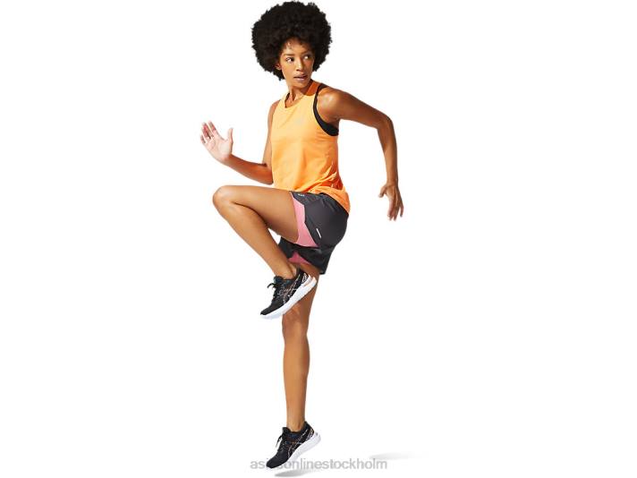 Asics race ärmlös kvinnor D6D03948 sol persika