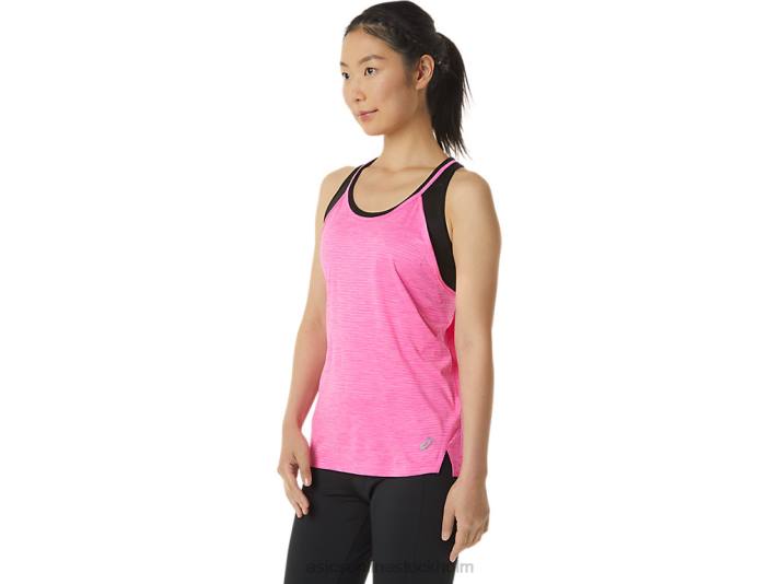 Asics remmar tank kvinnor D6D03317 rosa glo spacedye