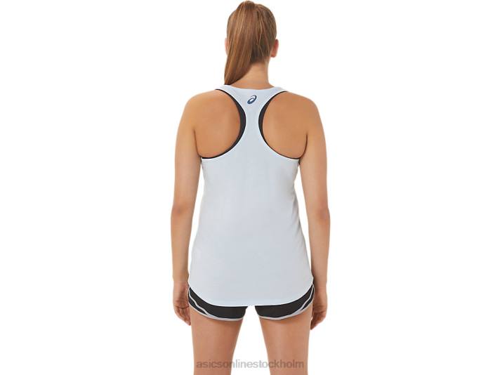 Asics slappna av och andas racerback kvinnor D6D03014 mjuk himmel