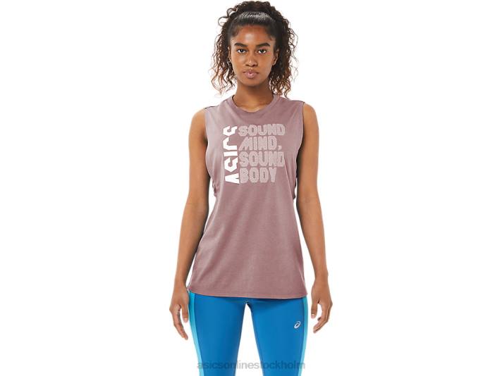 Asics sunt sinne, sund kroppstank kvinnor D6D04109 ingefära persika ljung