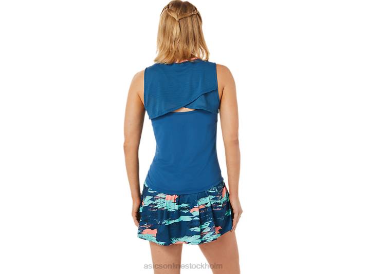 Asics tändstickstank kvinnor D6D03495 oasisgrön/ljus indigo