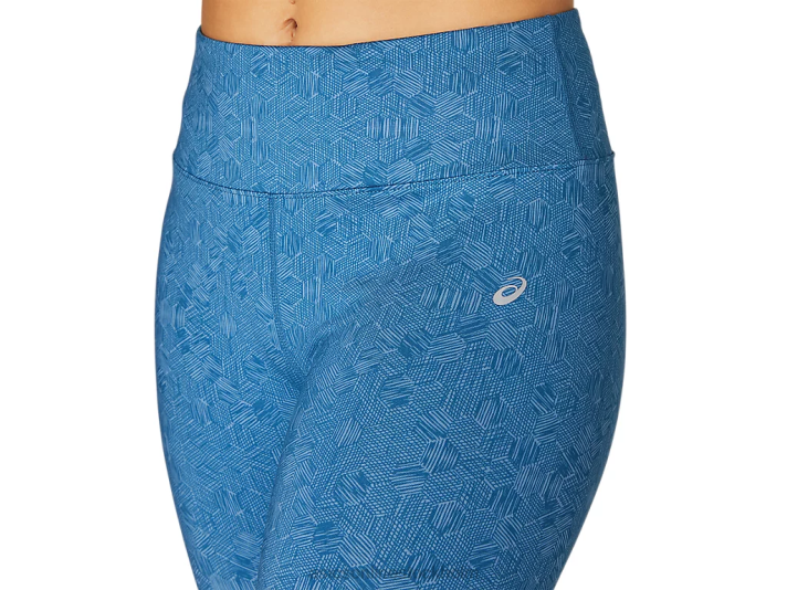 Asics 7/8 tights kvinnor D6D04103 grand shark etsat sexkantstryck