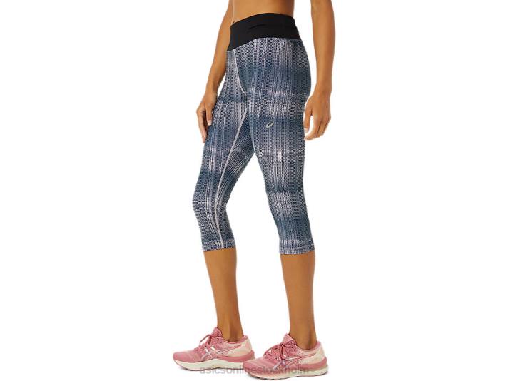 Asics fietro capri kvinnor D6D03351 fransk blå/knappt rosa