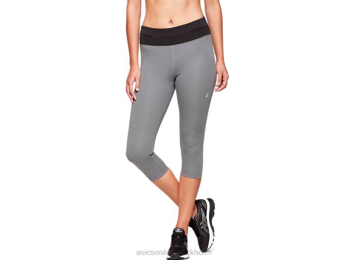 Asics fietro capri kvinnor D6D04140 mörkgrå ljung