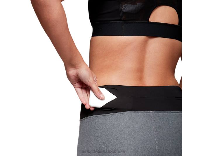 Asics fietro capri kvinnor D6D04140 mörkgrå ljung