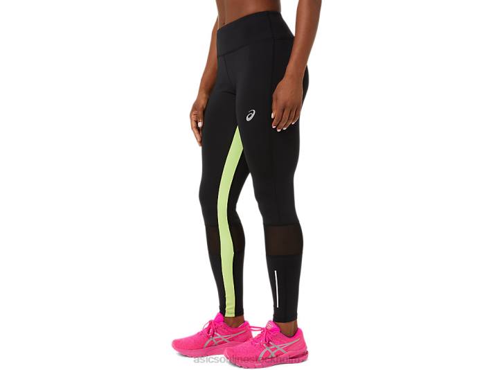 Asics lite-show tight kvinnor D6D03484 prestanda svart/limegrön