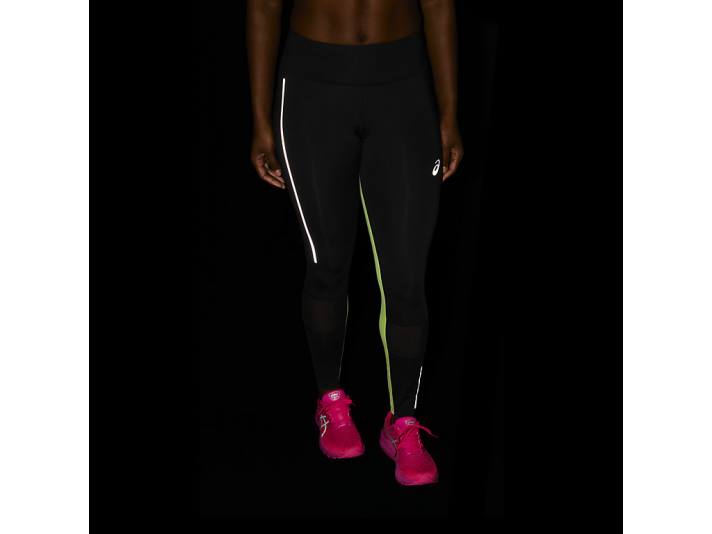 Asics lite-show tight kvinnor D6D03484 prestanda svart/limegrön