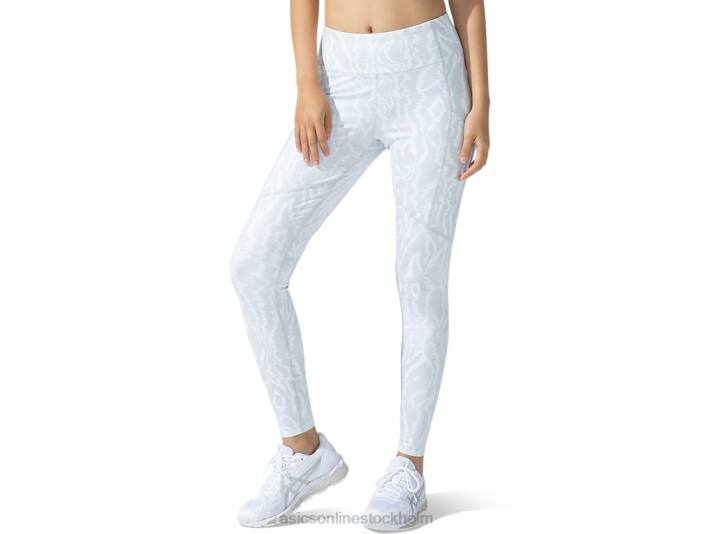 Asics ny stark 92 tryckt tight kvinnor D6D03794 lysande vitt tryck