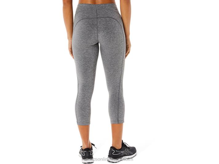 Asics prestanda capri kvinnor D6D03366 mörkt gråmelerad