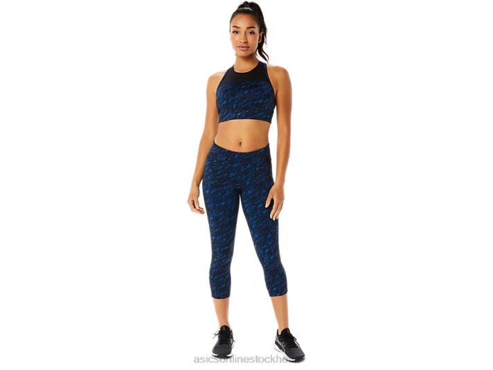 Asics prestanda capri kvinnor D6D03524 nattskugga/lake drive print