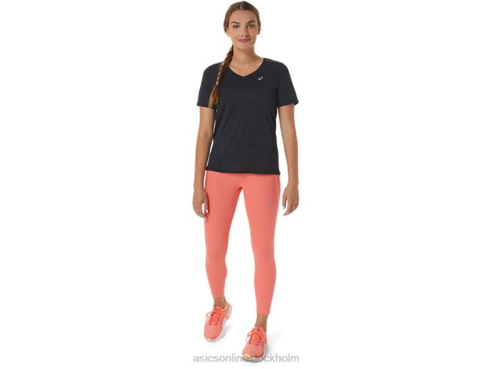 Asics race hög midja tight kvinnor D6D02500 papaya