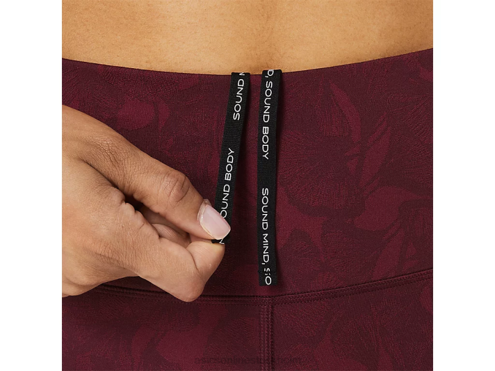 Asics runkoyo jacquard tight kvinnor D6D02741 djup mars