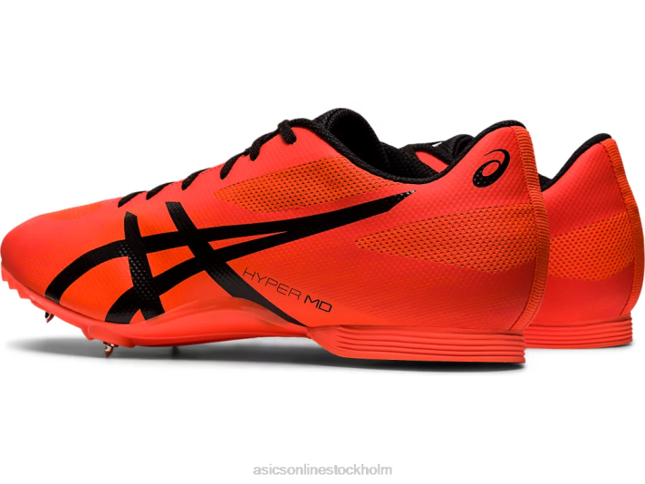 Asics hyper md 7 kvinnor D6D02095 soluppgång röd/svart