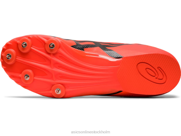 Asics hyper md 7 kvinnor D6D02095 soluppgång röd/svart