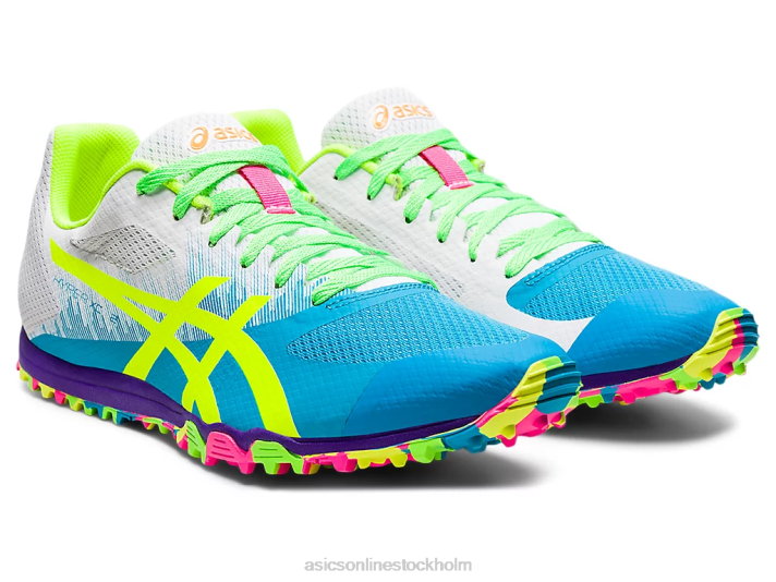 Asics hyper xc 2 kvinnor D6D01665 digital aqua/säkerhetsgul