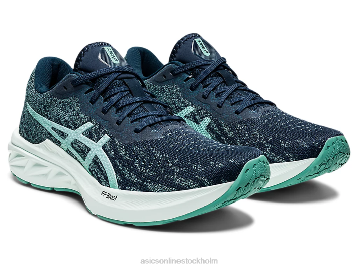 Asics dynablast 2 kvinnor D6D03452 franskt blått/lugnande hav