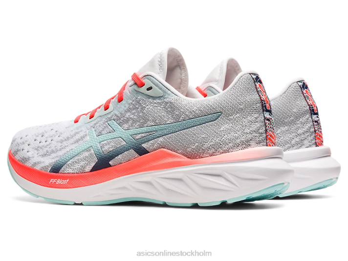 Asics dynablast 2 kvinnor D6D03742 vit/åskblå