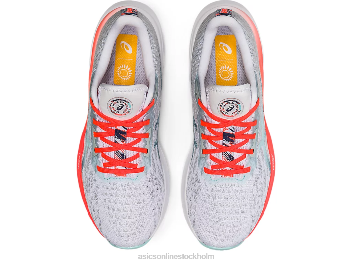 Asics dynablast 2 kvinnor D6D03742 vit/åskblå