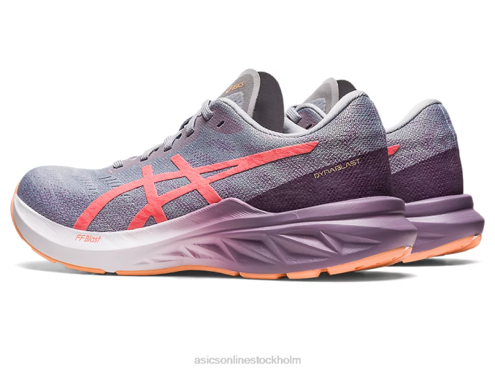 Asics dynablast 3 kvinnor D6D02199 piemontegrå/papaya