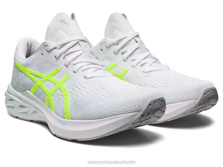 Asics dynablast 3 kvinnor D6D02722 vit/säkerhetsgul