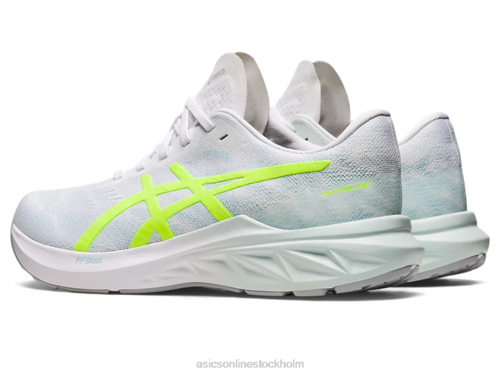 Asics dynablast 3 kvinnor D6D02722 vit/säkerhetsgul