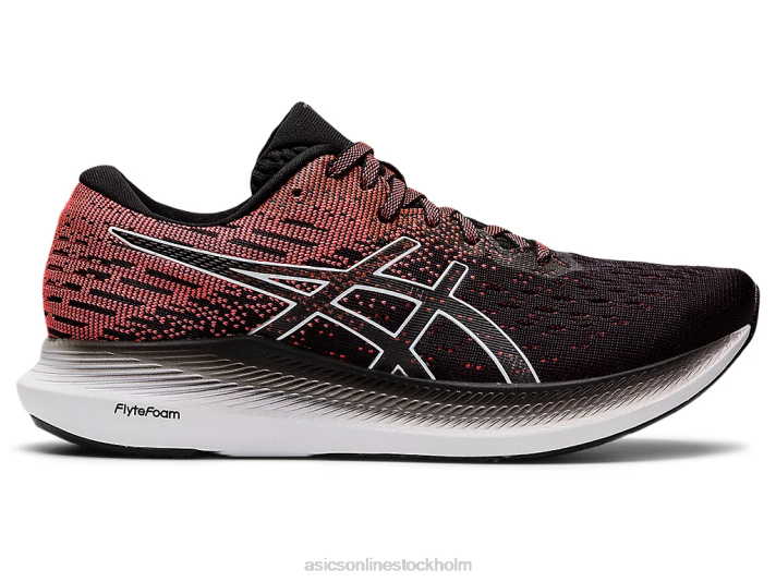 Asics evoride 2 kvinnor D6D03811 svart/flammande korall