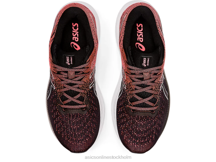 Asics evoride 2 kvinnor D6D03811 svart/flammande korall