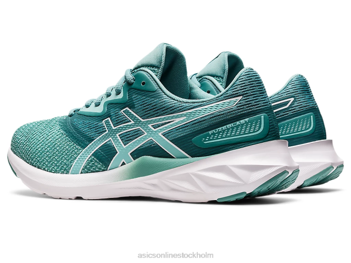 Asics fuzeblast kvinnor D6D03581 oasis grön/vit