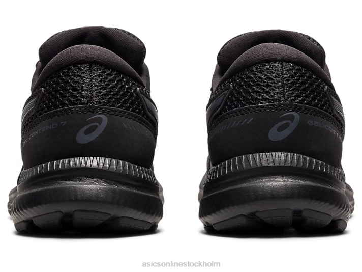 Asics gel-contend 7 bred kvinnor D6D04013 svart/bärgrå