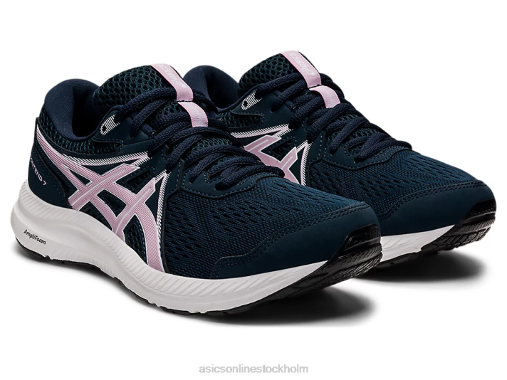 Asics gel-contend 7 kvinnor D6D03431 fransk blå/knappt rosa