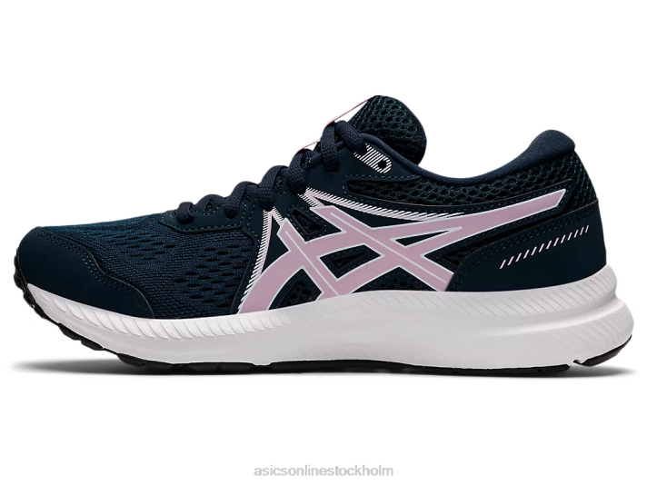 Asics gel-contend 7 kvinnor D6D03431 fransk blå/knappt rosa