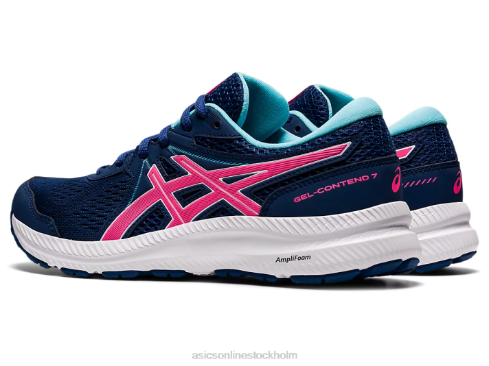 Asics gel-contend 7 kvinnor D6D03695 midnattsblå/varmrosa