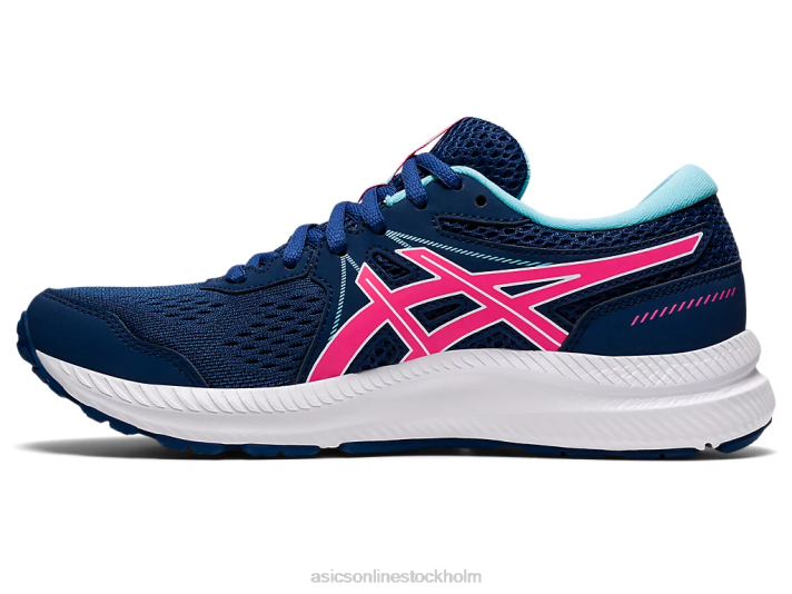 Asics gel-contend 7 kvinnor D6D03695 midnattsblå/varmrosa
