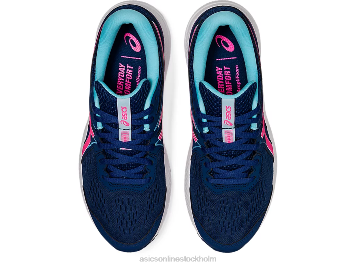 Asics gel-contend 7 kvinnor D6D03695 midnattsblå/varmrosa