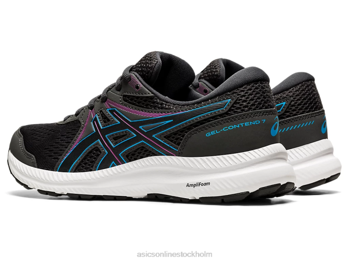 Asics gel-contend 7 kvinnor D6D04024 grafitgrå/digital aqua