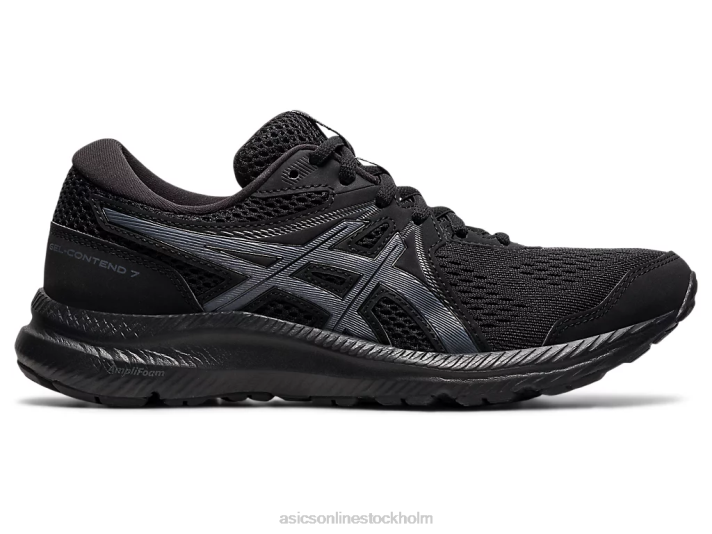 Asics gel-contend 7 kvinnor D6D04048 svart/bärgrå
