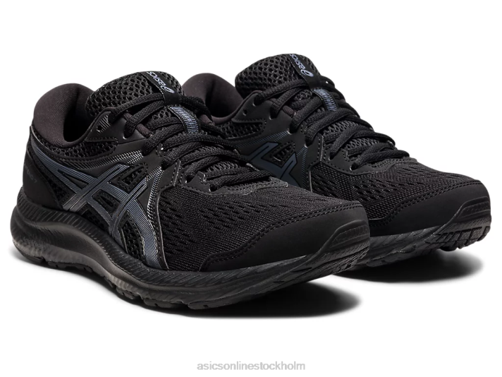 Asics gel-contend 7 kvinnor D6D04048 svart/bärgrå