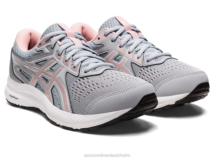 Asics gel-contend 8 bred kvinnor D6D02687 piemontegrå/frostad ros
