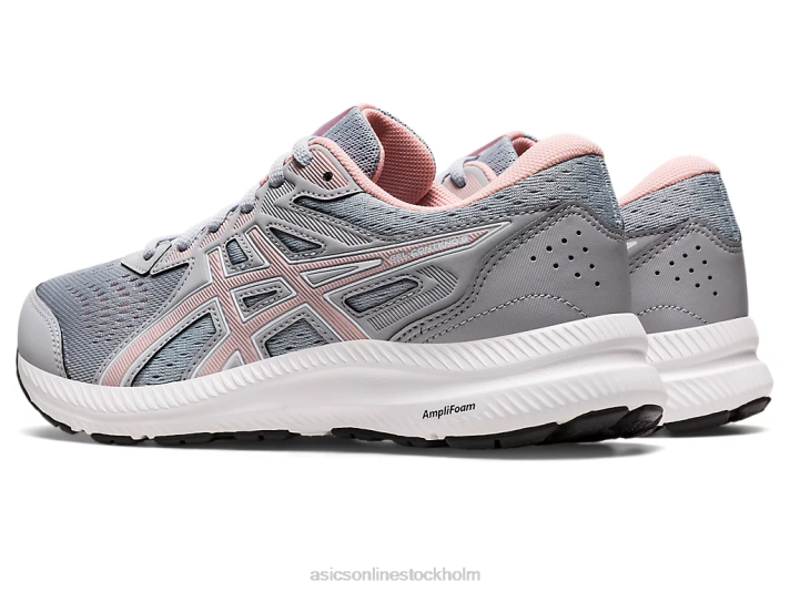 Asics gel-contend 8 bred kvinnor D6D02687 piemontegrå/frostad ros