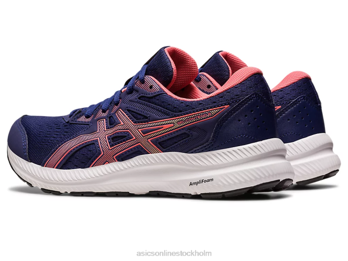 Asics gel-contend 8 kvinnor D6D02443 indigoblått/papaya