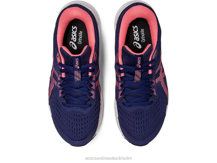 Asics gel-contend 8 kvinnor D6D02443 indigoblått/papaya