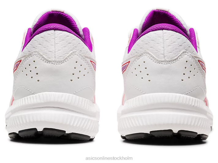 Asics gel-contend 8 kvinnor D6D02657 vit/röd varning